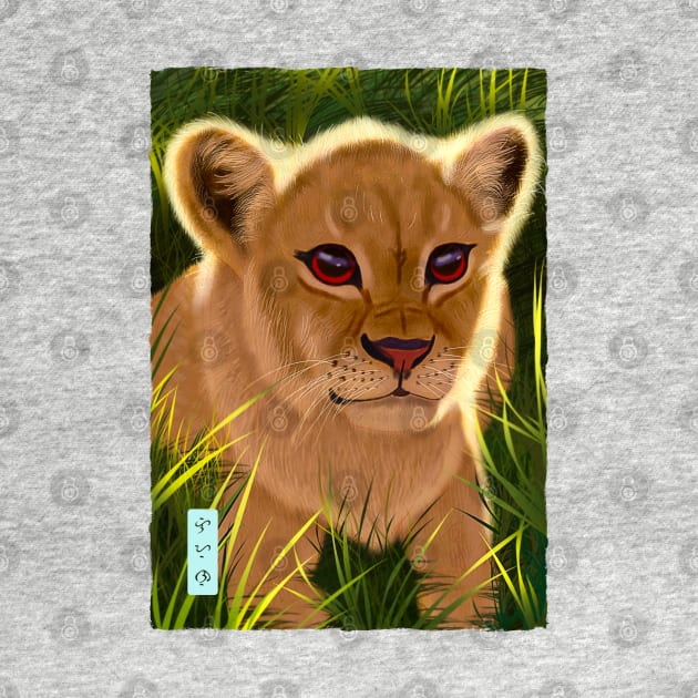 Lion Cub - White by Thor Reyes